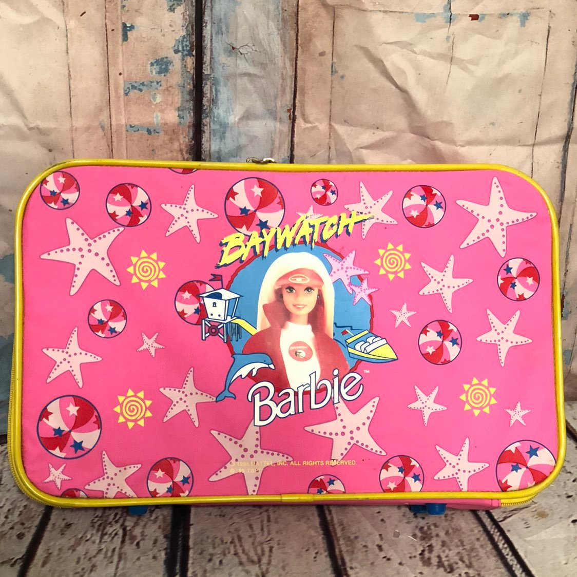 VTG 1994 Mattel Barbie Baywatch Doll Carry Case