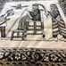 Vintage Design Tablecloth 100% Cotton HandPrinted HandMade Black&White Size: 17