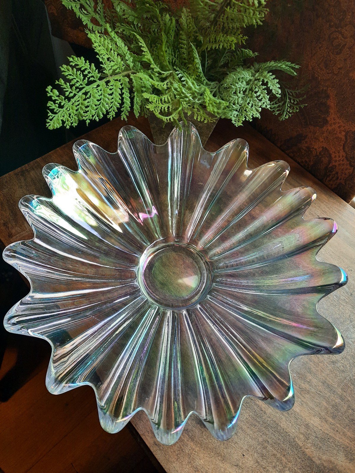 Federal glass celestial Starburst bowl.
