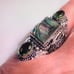Abalone Peridot 925 Sterling Silver Ring