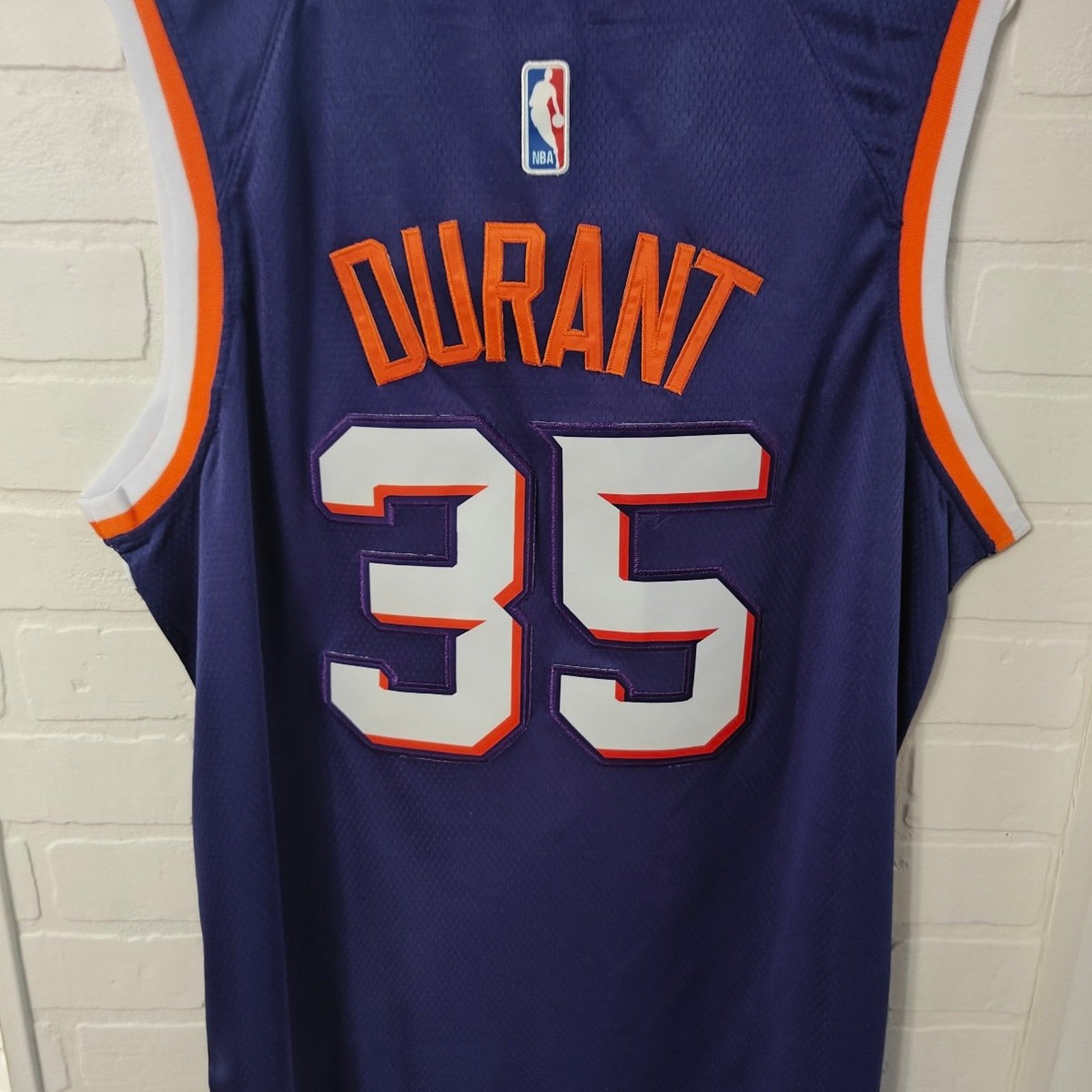 KEVIN DURANT #35 Phoenix Suns EMBROIDEREDJersey Size Large