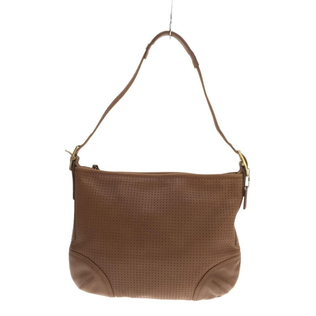Vintage Coach Legacy 9218 Brown Leather Shoulder Bag Perforated Purse US