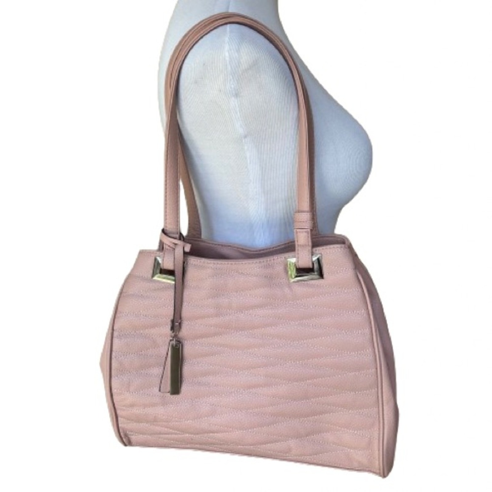 EUC Jones New York Baby Pink Mandy Double Strap Shoulder Bag.
