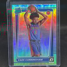 Cade Cunningham 2021-22 Optic Basketball Silver Holo Rated Rookie