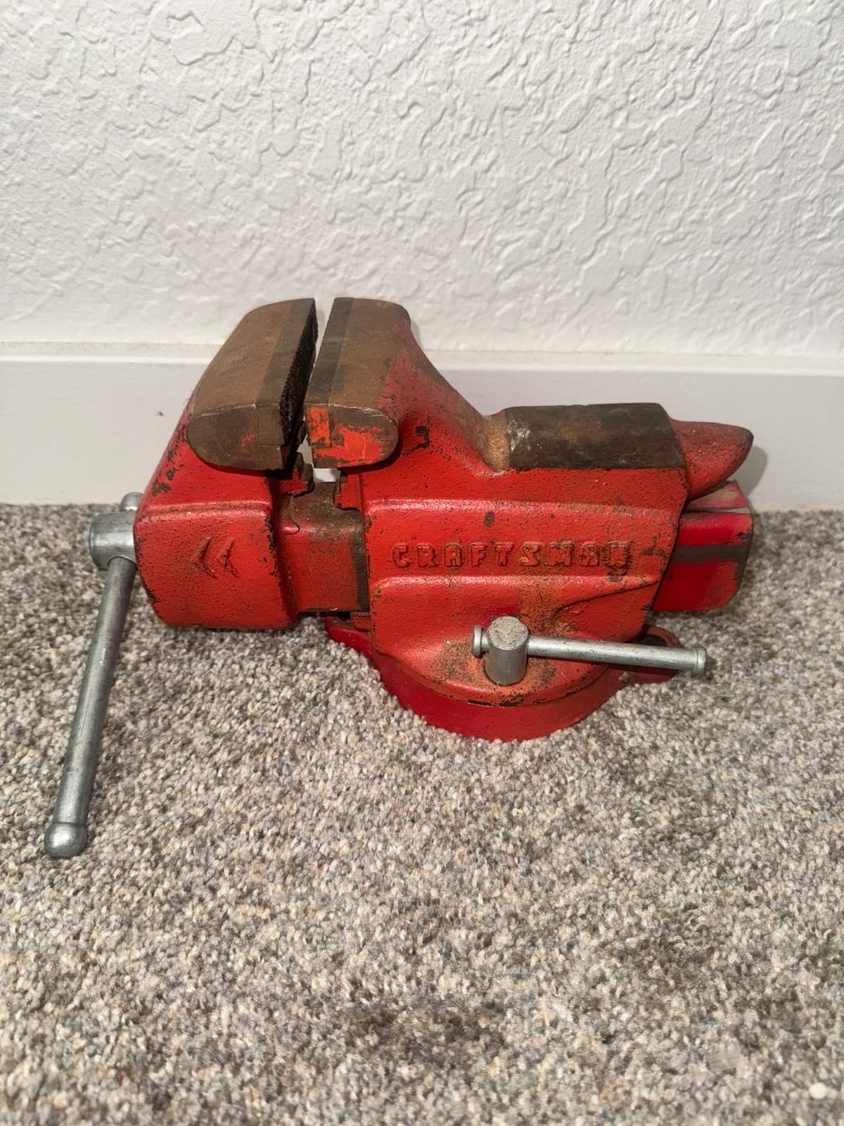 Craftsman Bench Vise Swivel Base Anvil With 3 1/2 Inch Jaw Vintage 506-51801