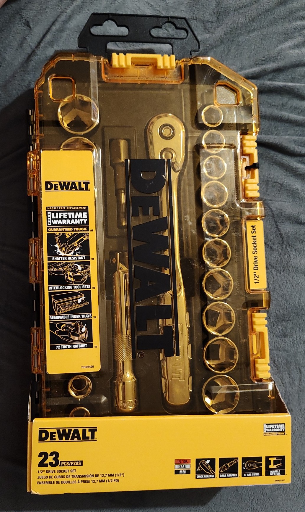 Dewalt 23pc 1/2in Drive Socket Set
