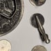 Sterling silver cufflink/ tie clip men’s lot. AZTEC