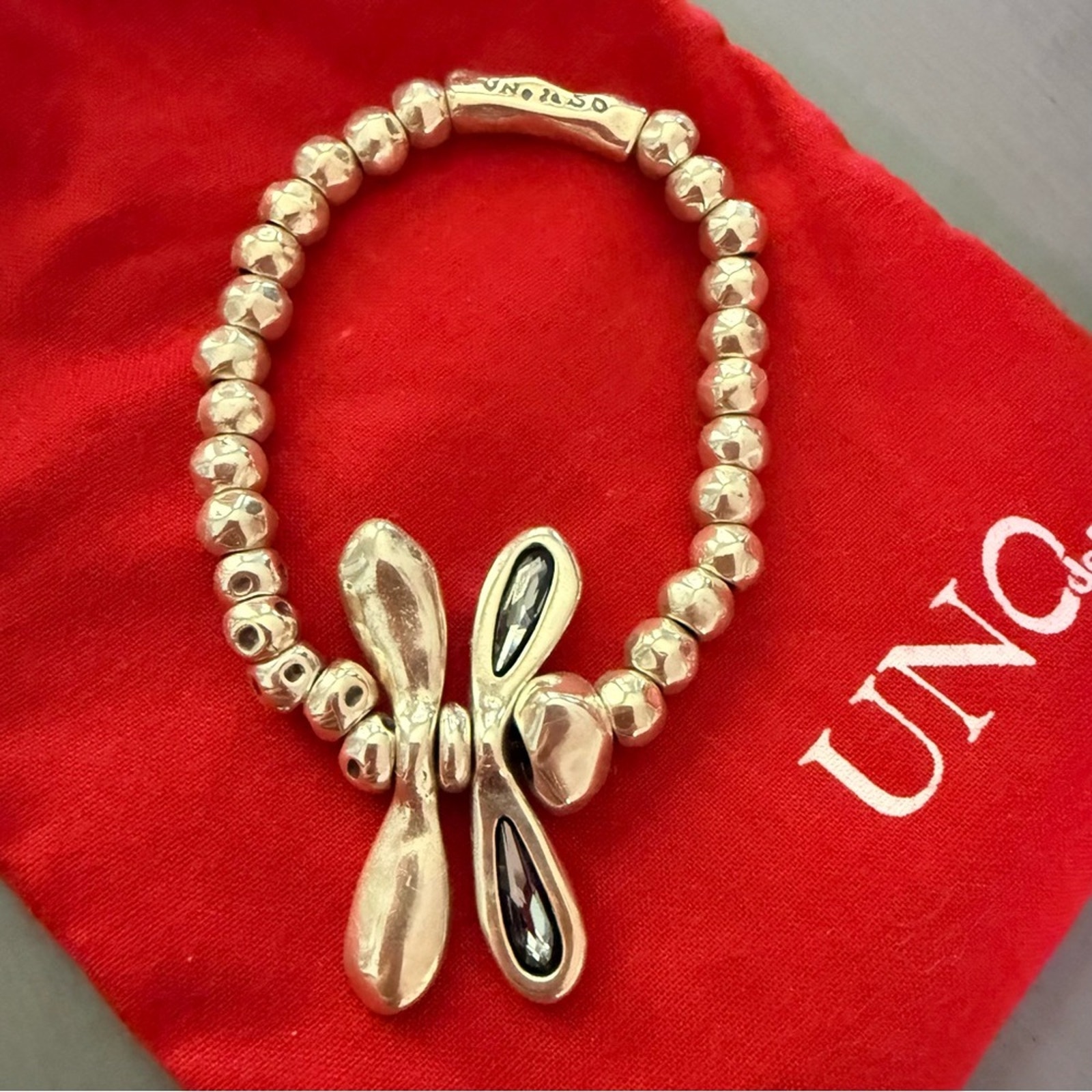 Uno de 50 Dragonfly Beaded Stretch Bracelet
