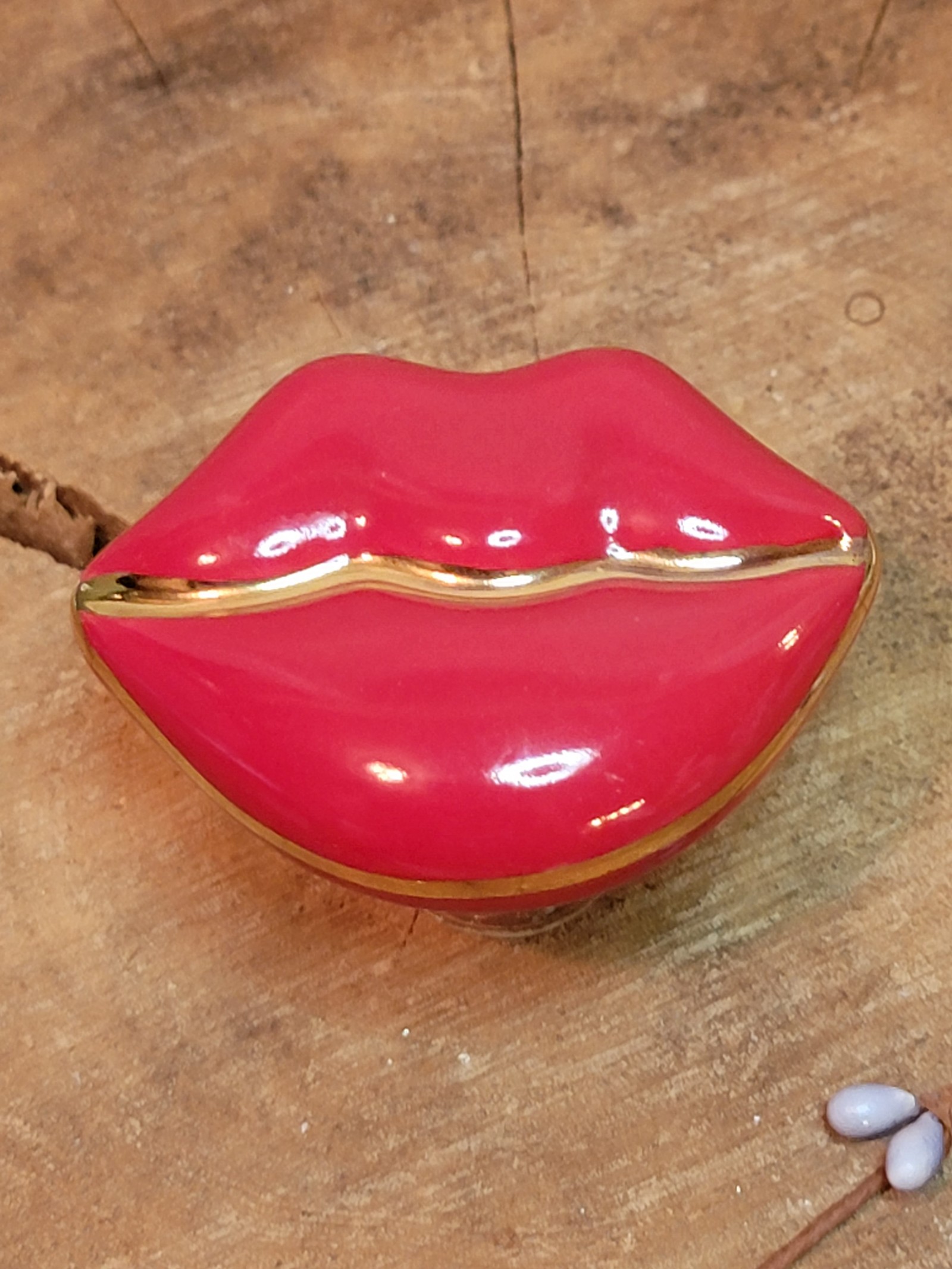 Nora Fleming Mini Red Lips