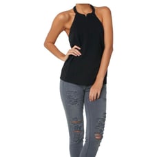 A.L.C Halter Silk top