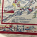 Vintage Alaska State Tablecloth Map Souv