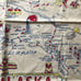 Vintage Alaska State Tablecloth Map Souv