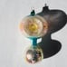 Vintage Glass Multi Indent Jumbo Tiered DAISY DROP Christmas Ornament Germany