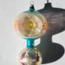 Vintage Glass Multi Indent Jumbo Tiered DAISY DROP Christmas Ornament Germany