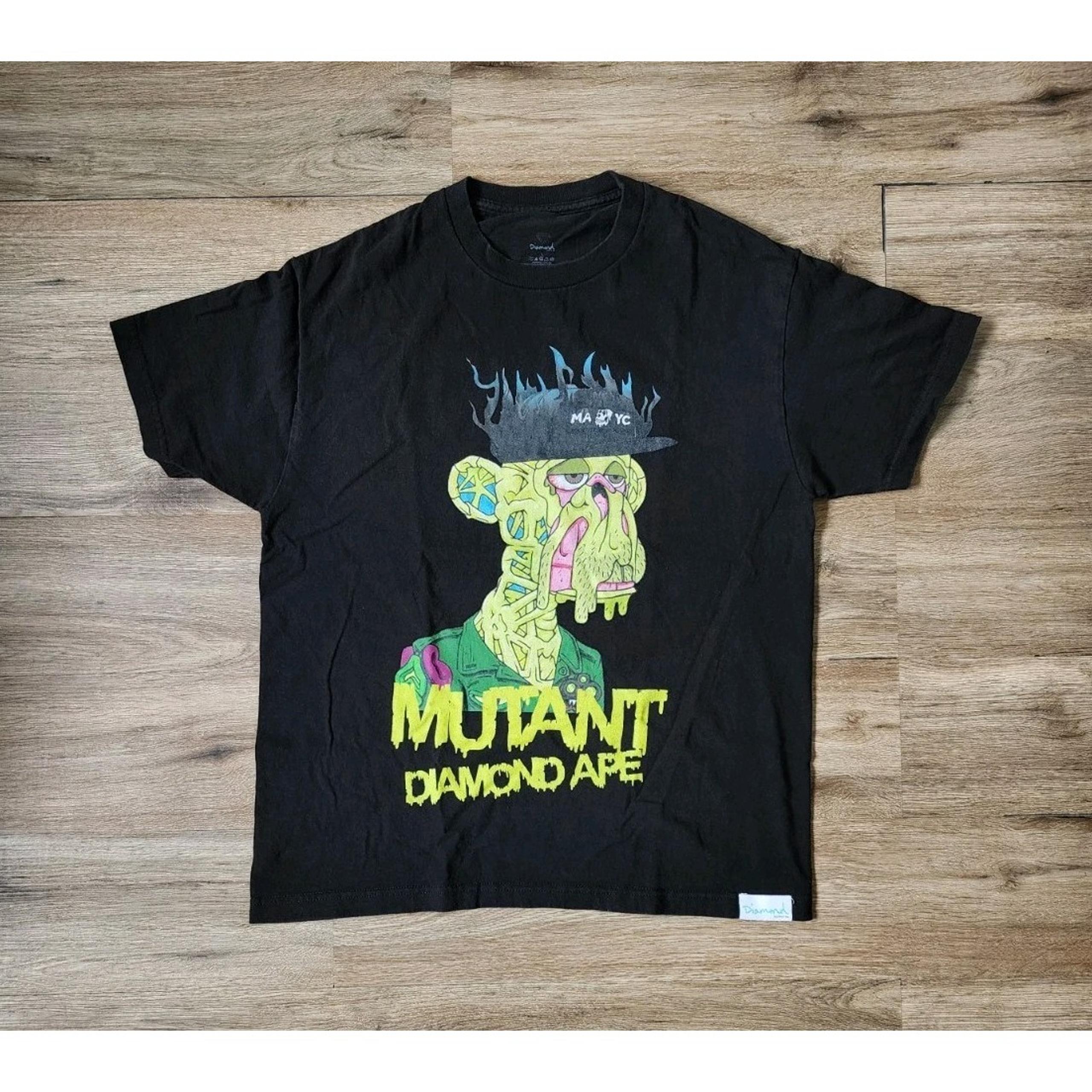 Diamond Supply Co Bored Ape Yacht Club T Shirt Mens Large Skate Tee Streetwear