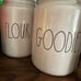 Rae Dunn Goodies and flour canister set