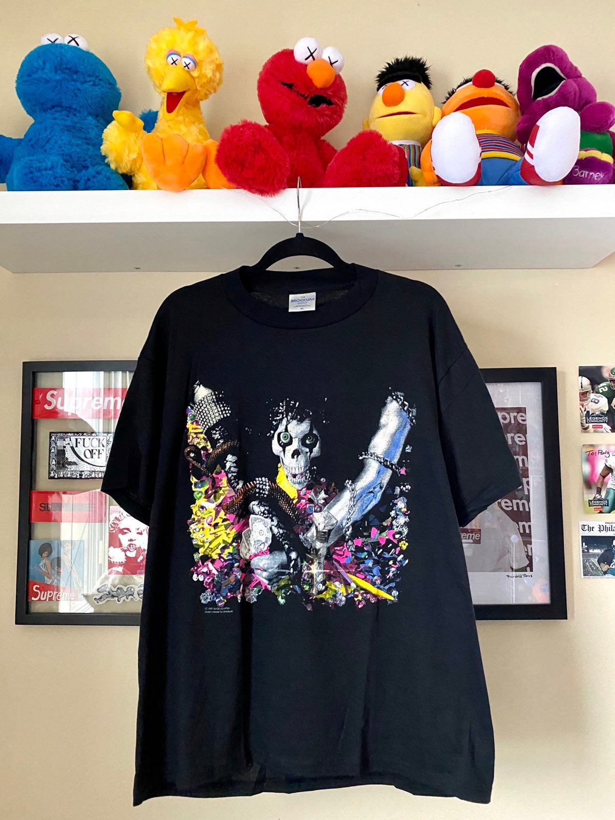 Vintage 1991 Alice Cooper “Hey Stoopid” Tour Merch Shirt Brockum Single Stitch