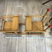 Vintage or Antique Wooden Rocking Twin Doll High Chair