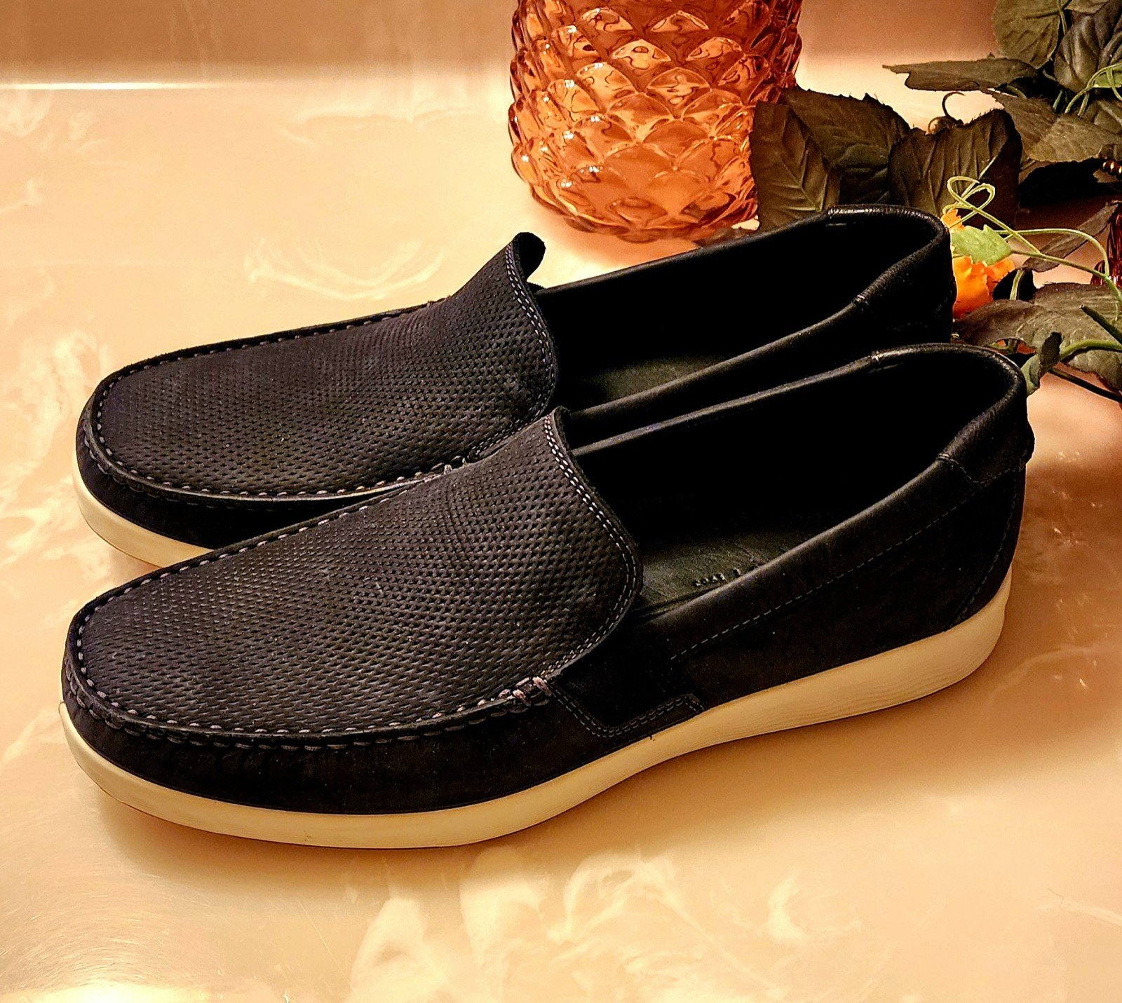 ECCO S Lite Moc Nubuck Moccasin EU Sz 43