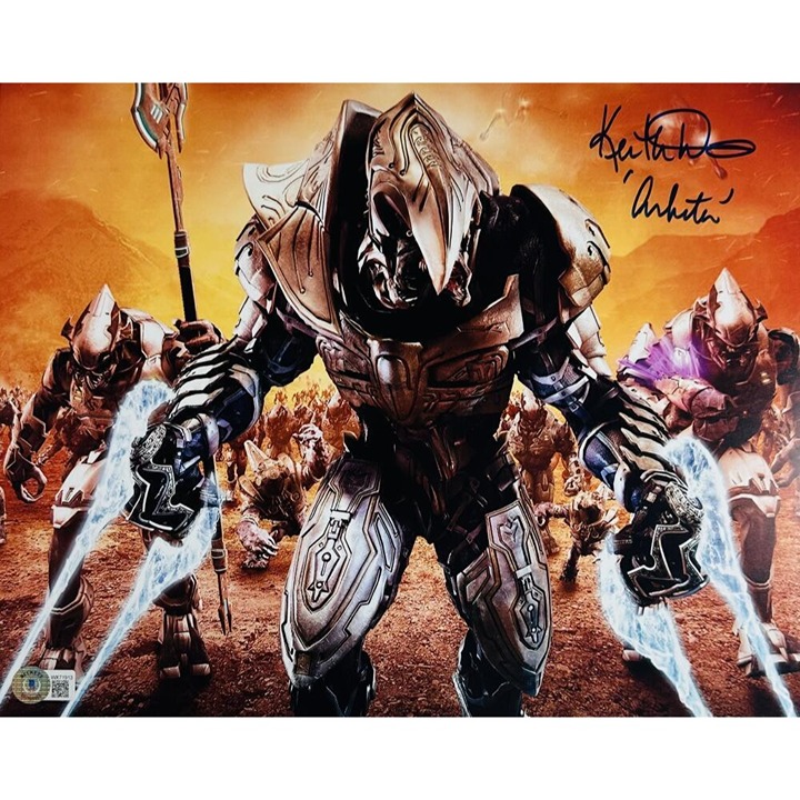 KEITH DAVID SIGNED ARBITER 11X14 PHOTO HALO XBOX AUTOGRAPH MASTER CHIEF BAS 913