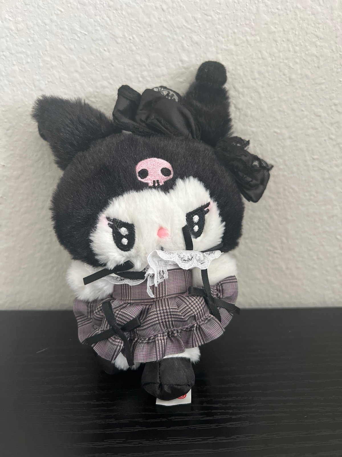 kuromi lolita plush keychain