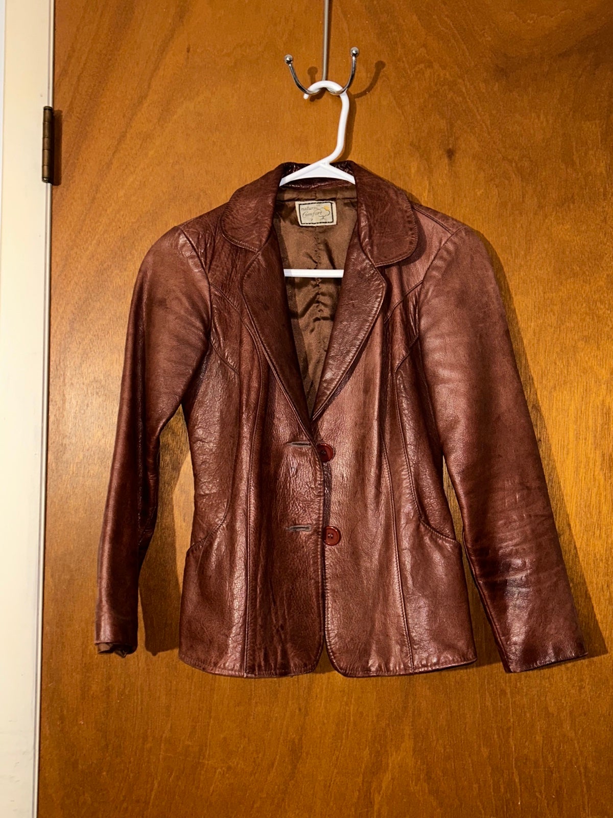 Vintage 1970s Leather Jacket by Natural Comfort
