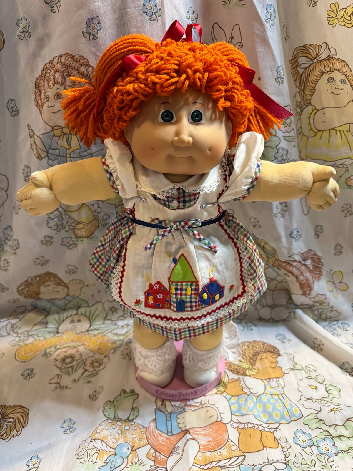 Cabbage Patch Kids Jesmar Double Pony Poodle Girl Red Hair Blue Eyes