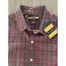 Ralph Lauren Rugby Shirt Mens Size L NWT Plaid Button Up Long Sleeve Red Cotton