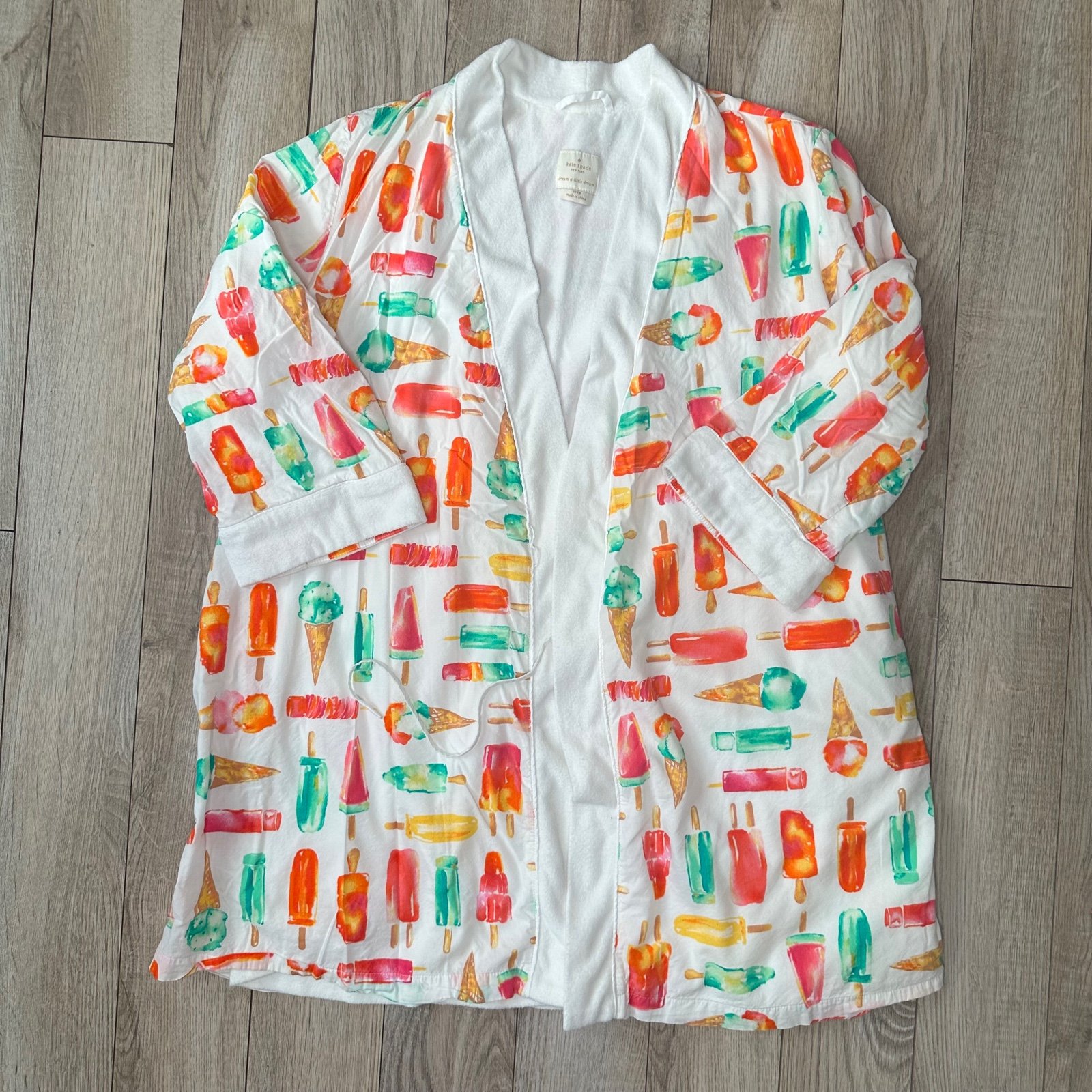 Kate Spade Ice Cream Print Bath Robe
