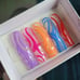 Clear Acrylic Rainbow Swirl Press on Set