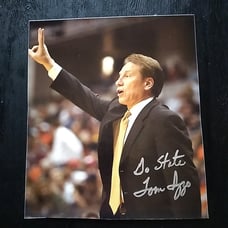 TOM IZZO HOF MSU BASKETBALL COACH AUTOGRAPHED SIGNED 8X8 GLOSSY PHOTO SHIPPING