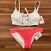Michael Michael Kors bikini swimsuit set red/white, small