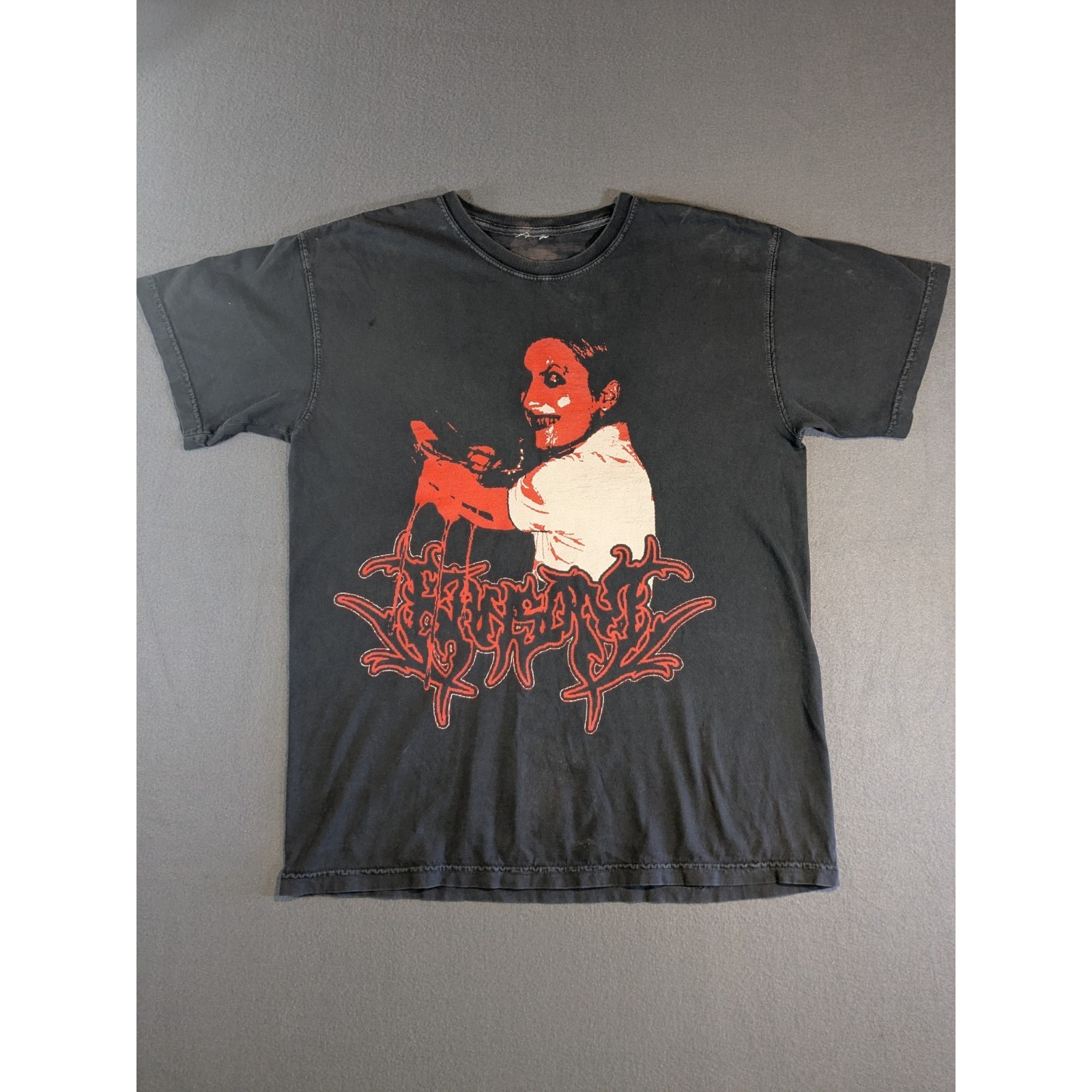 Vintage Ransom Metal Band T Shirt Size M-L Gore, Horror, Death, Grindcore Metal