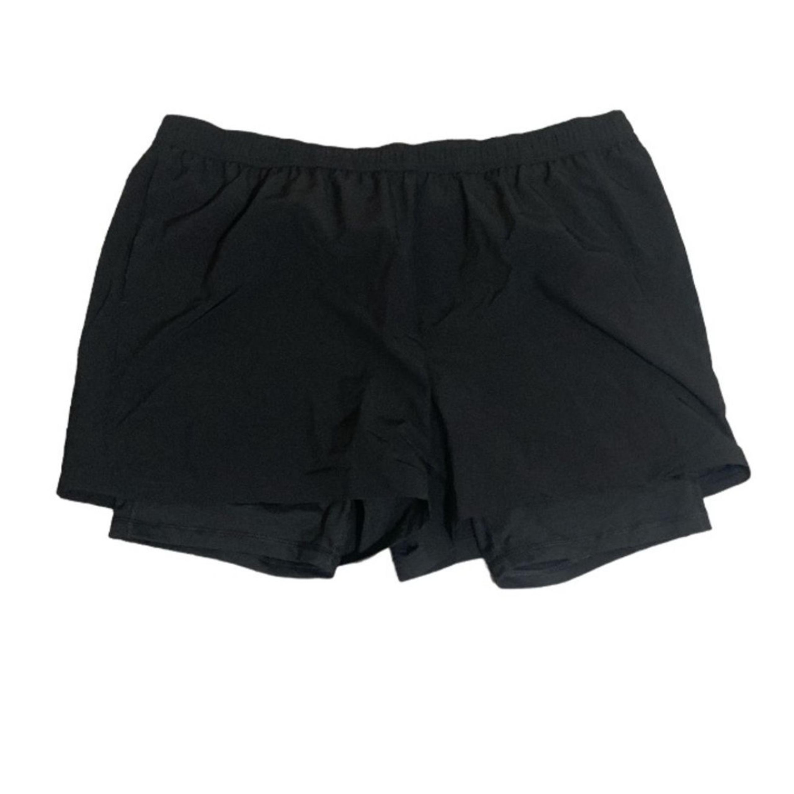 DSG Men’s Black Compression 2 Layer Sports Active Shorts - Size 2XL