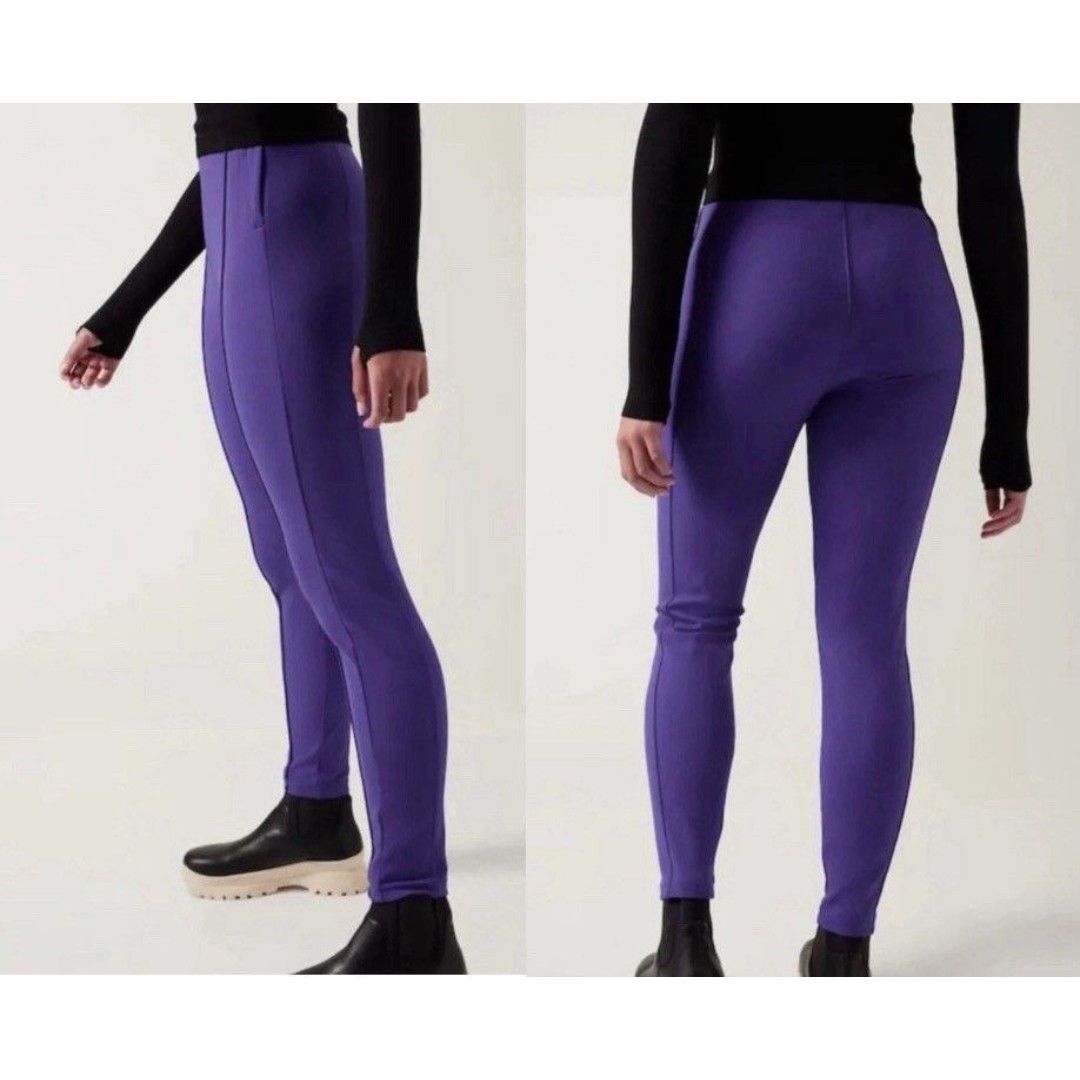 Athleta Glacier Snow Skinny Pant ll Womens 2 Purple Sporty Activewear Stretchy
