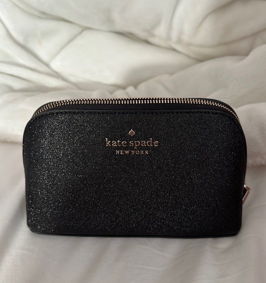 Kate Spade Tinsel Glitter Fabric Small Co Black