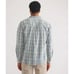 Marine Layer Lightweight Plaid Corduroy Shirt - Blue Green Plaid XL