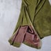 L.A.M.B. Olive Green Wool Assymetrical Skirt Lined Belts Zipper Stitched Logo 2