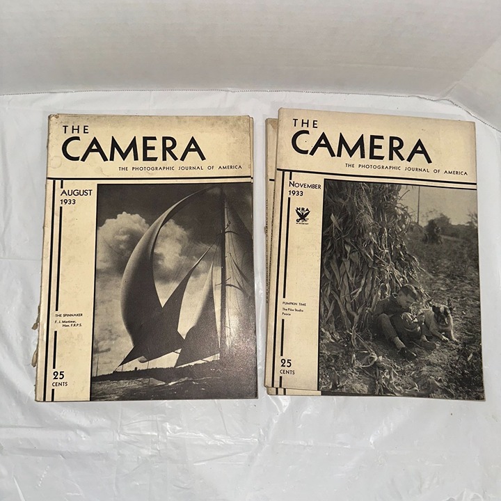 Vintage 1933 The Camera Magazine Set Of 10 Issues