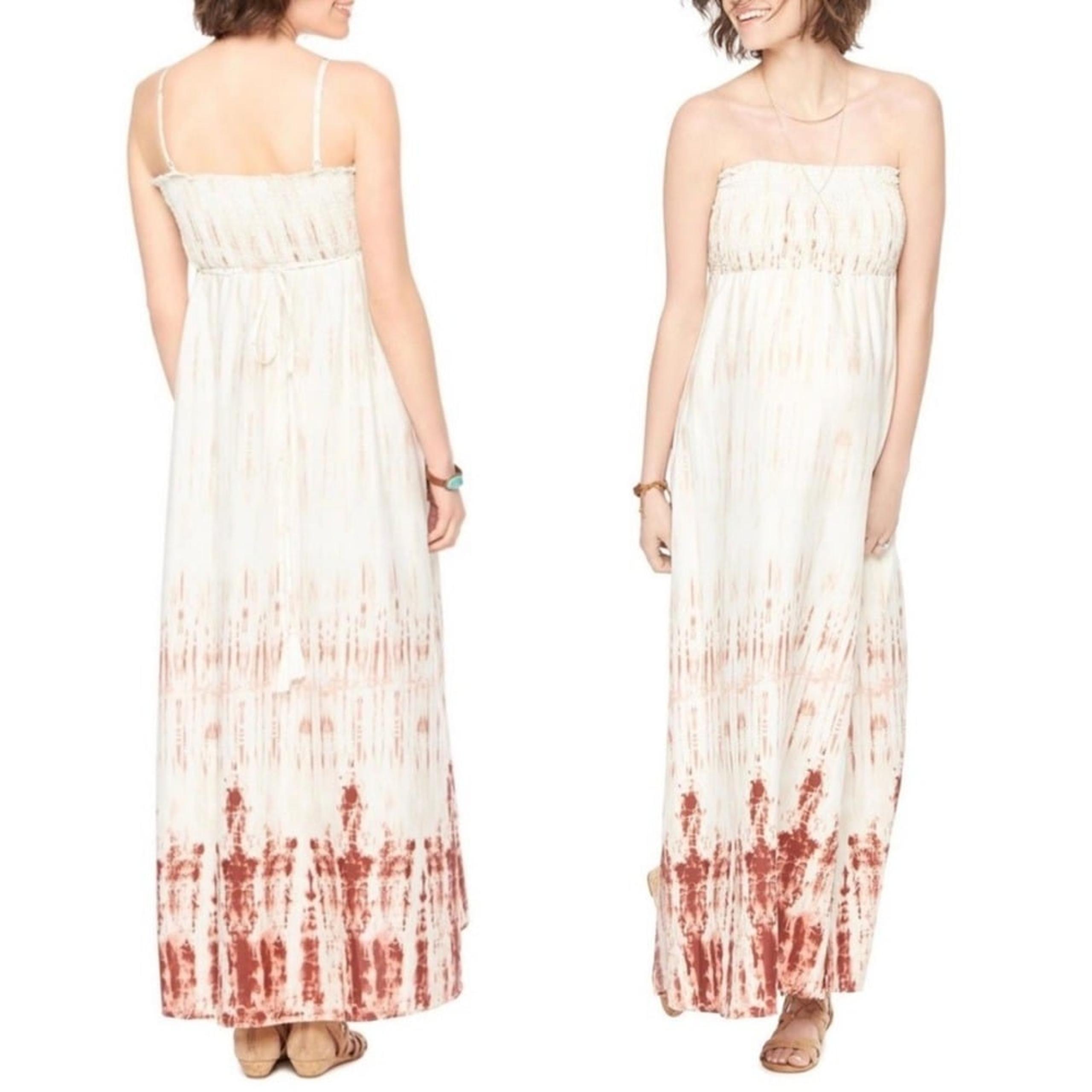 NWT Motherhood Maternity Tie Dye Maxi Small white & pink womens size medium