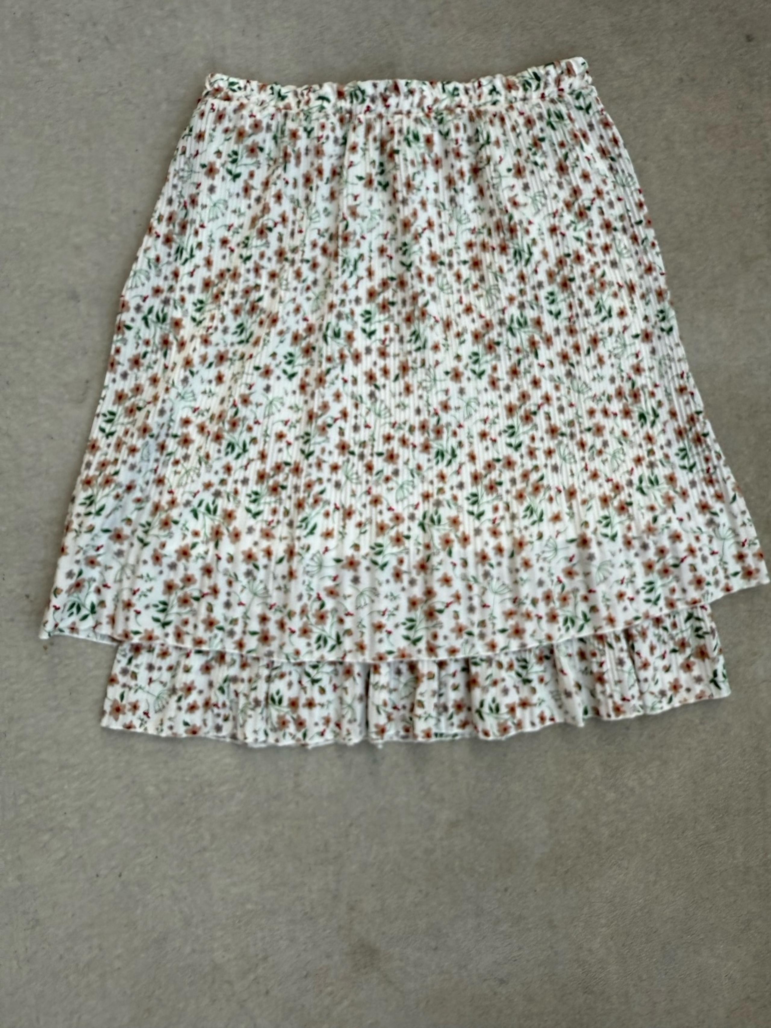 Studio West Apparel Floral Pleated Skirt (Size 1X)