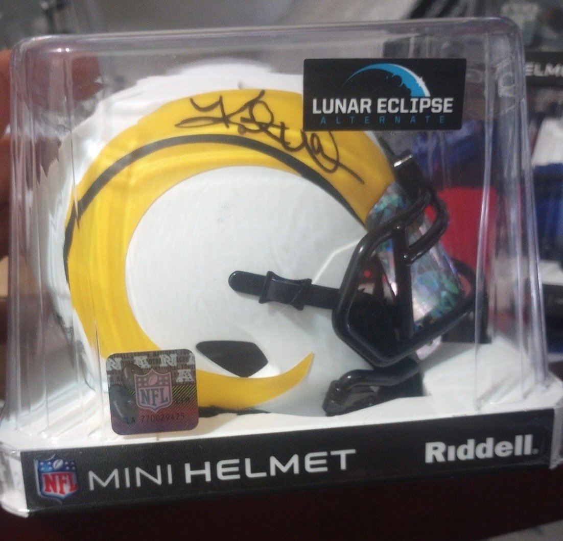Kurt Warner signed helmet