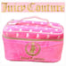 Juicy Couture Scottie Signature Logo Zip-Around Velour Cosmetic Bag