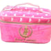 Juicy Couture Scottie Signature Logo Zip-Around Velour Cosmetic Bag