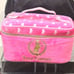 Juicy Couture Scottie Signature Logo Zip-Around Velour Cosmetic Bag