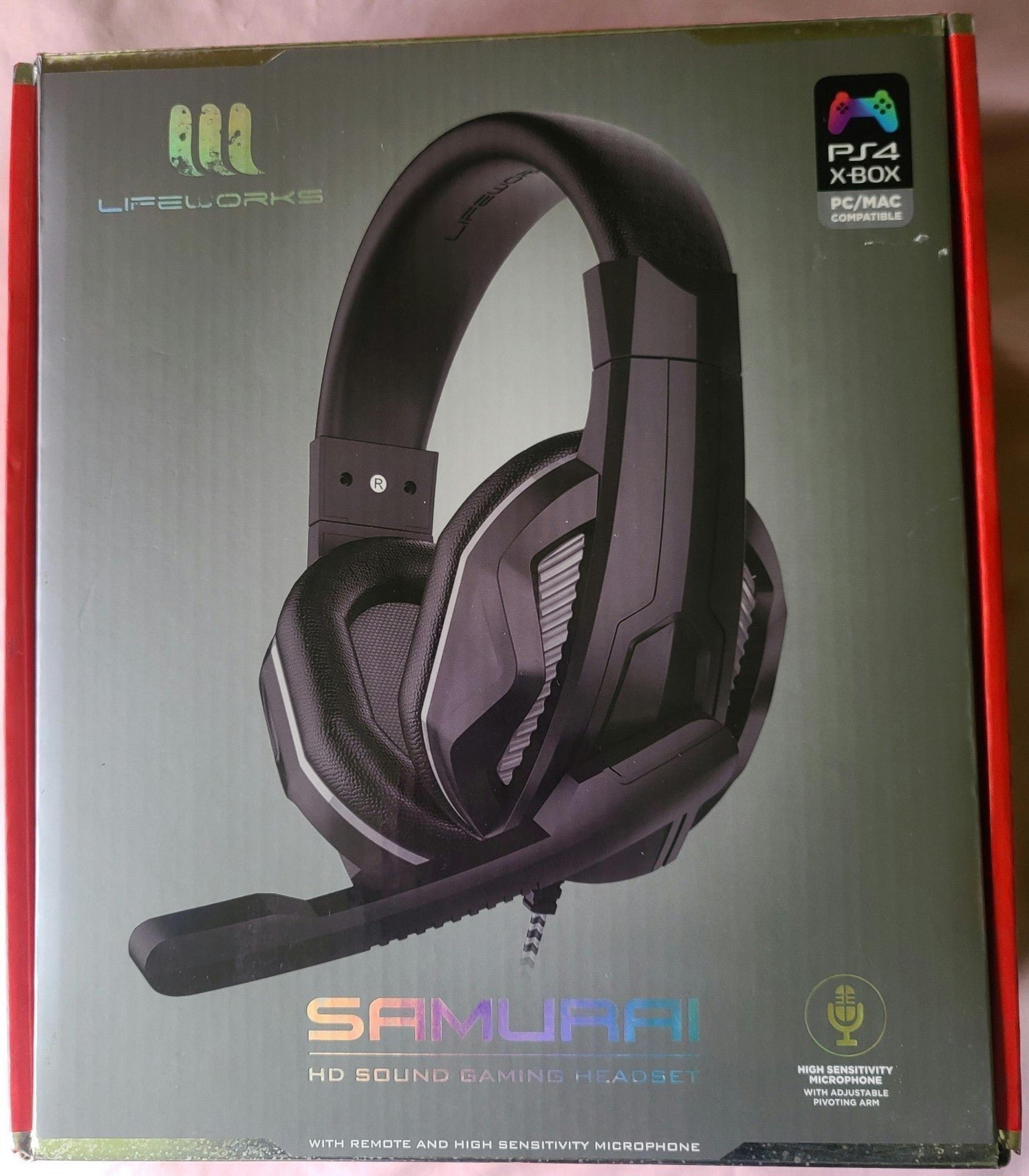 Samurai Gray Premium Gaming Corded Headset with Microphone