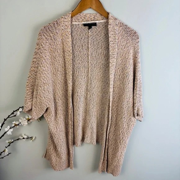 Lane Bryant Textured Metallic Gold Spec Cardigan Size 18/20
