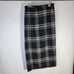 Liz Claiborne Liz Sport Petite Black/White Plaid Wool Blend Wrap Skirt Size 12P