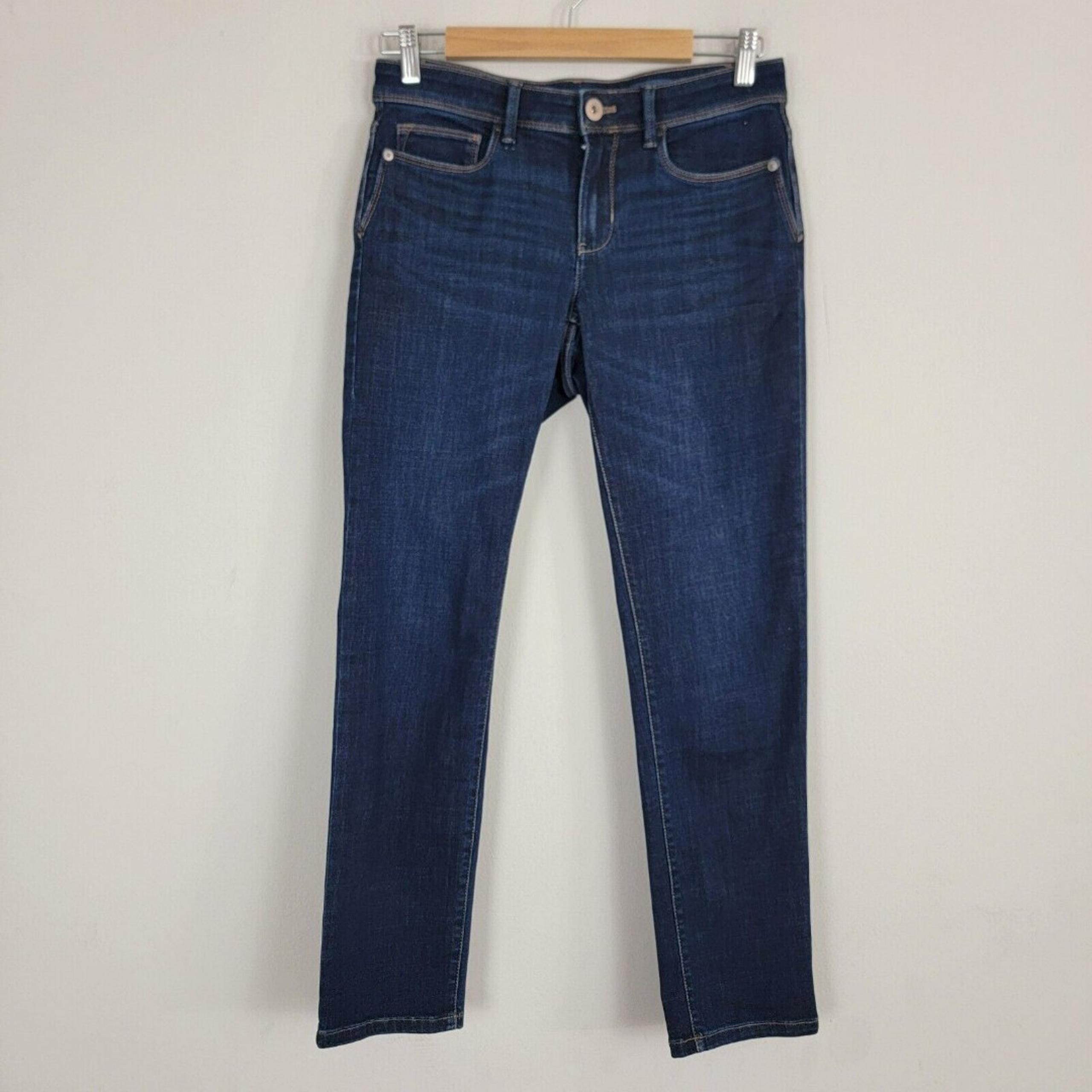 J Jill Denim Womens 4R Blue Jeans Authentic Fit Slim Ankle Dark Wash Zip Stretch