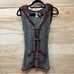 BKE Y2K indie sleaze fur trim hooded button festival wear vest